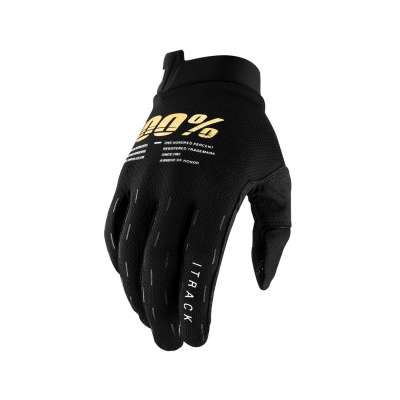 100% iTrack Gloves, black, L