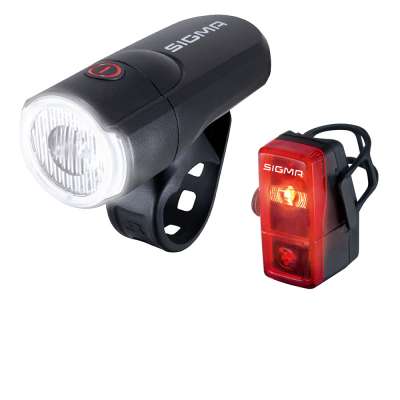 SIGMA SPORT Batterie-LED-Leuchten-Set Aura 30 / Curve