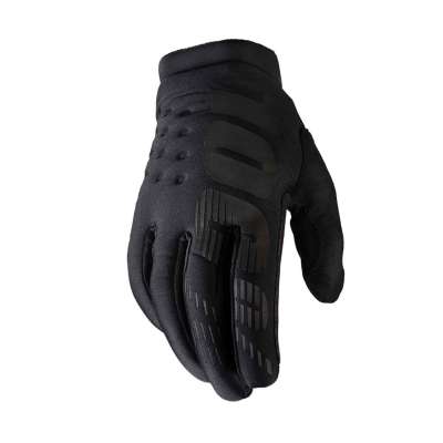 100% Brisker Cold Weather Glove black/grey, Gr. M