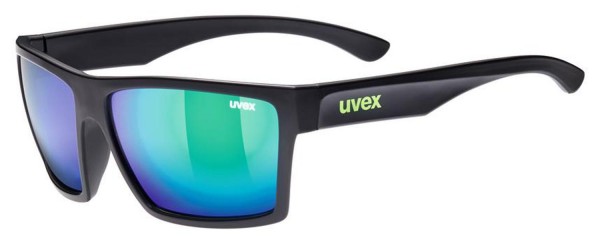 uvex lgl 29 black mat / mirror green