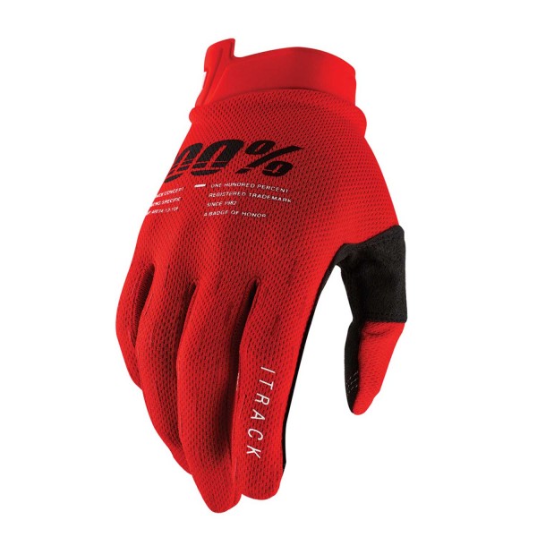 100% iTrack Glove (SP21), red, S